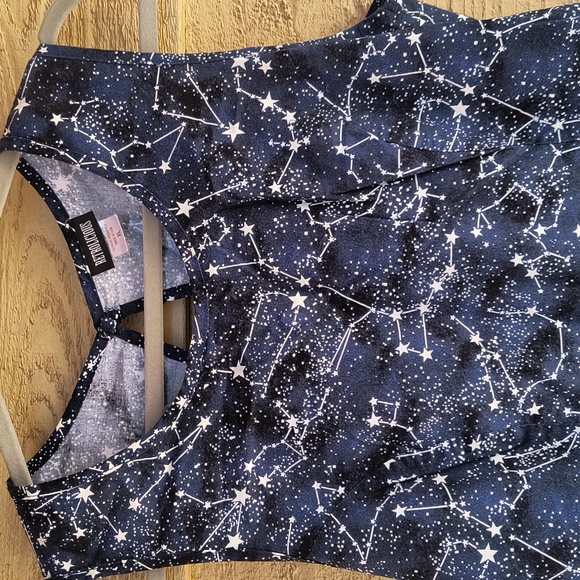 Retrolicious Glow In The Dark Constellations Fit And Flare Dress - Picture 2 of 8